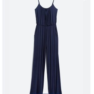 Blue jumpsuit, petite small